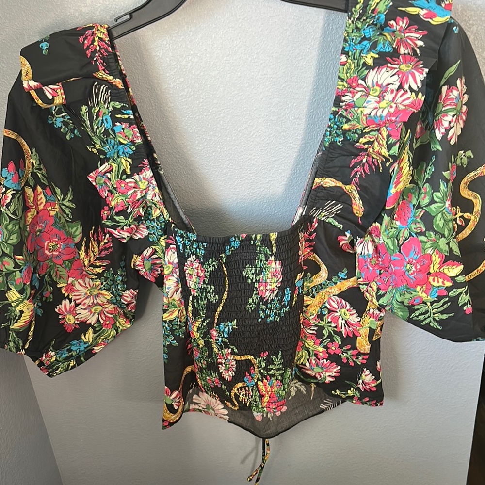 Mother Sweet Talker Ruffle Crop Top - Picture 5 of 8